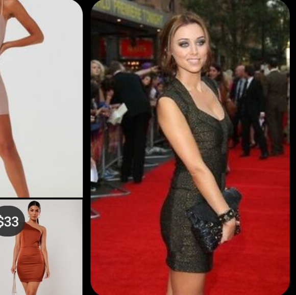 French Connection Shimmer Stretch Bandage Bodycon - Picture 8 of 8